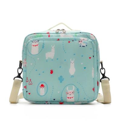 China 2021 New Soft Baby Diaper Bag Large Portable Diaper Storage Bag One-shoulder Mummy Bag for sale