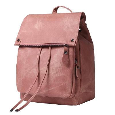 China Other high quality fashion pu leather backpack backpack teenager college school backpack for sale