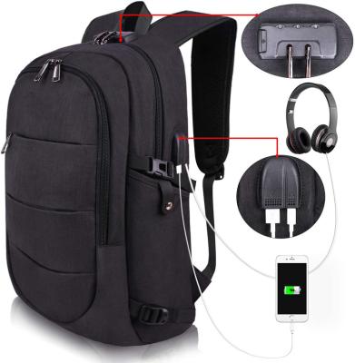 China Other 15.6 Inch Computer Travel Laptop Water Resistant Anti-theft Bag With USB Port Charging Backpack for sale