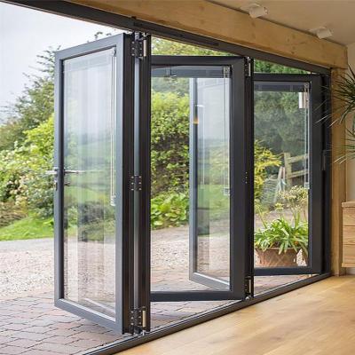 China Europe and America China top manufacturer high quality aluminum bi fold doors design slim aluminum bifold doors folding doors for sale