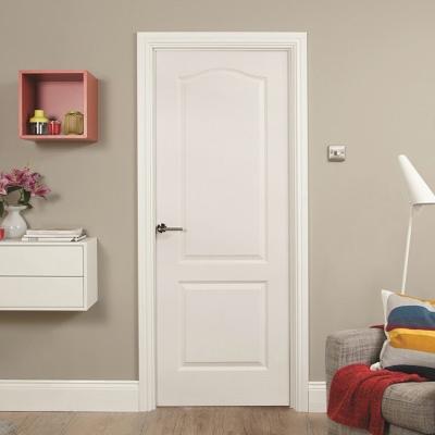 China American Europe and America prehung interior doors white modern wood paneled door lacquer pre hung door for sale