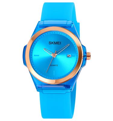 China Good Quality SKMEI 1792 Automatic Date Wrist Watch Japan Mov't 3ATM Plastic Quartz Waterproof Watches For Girls for sale