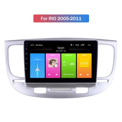 China 9 inch Automotive For Kia RIO 2 RIO2 2005 - 2011 Car Radio GPS Android 12 Multimedia VCR Navigation for sale