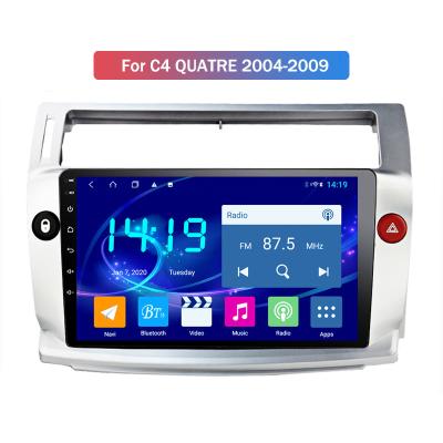 China 4G+64G QLED Android 12 car dvd automotive multimedia GPS radio navigation for Citroen C4 C-Triomphe C-Quatre 2004-2009 stereo for sale