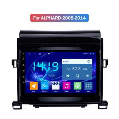 China 4G+64G Otca Core Car Automotive Multimedia Player For Toyota ALPHARD Android 12 GPS DSP 4G LTE Radio Navigation 2008 2009 - 2014 for sale