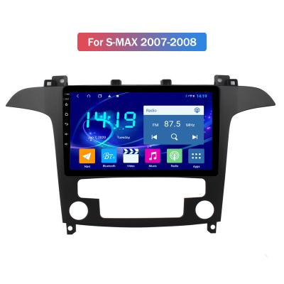 China 4G+64G DSP CARPLAY Automotive GPS Navigation For Ford 2007 2008 QLED S-Max Android 12 Car Dvd Multimedia Player 9 inch for sale