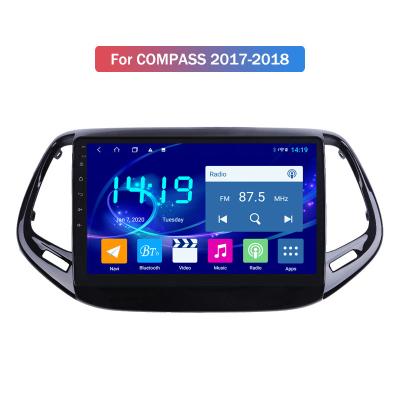 China Automotive 4G+64G Android 12 QLED 10.1 INCH Screen For Jeep Compass 2017 2018 Car GPS Radio DVD VCRs for sale