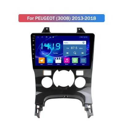 China 4G RAM QLED Screen 8 Core Android 12 Car DVD Automotive Multimedia Player GPS For Peugeot 3008 2011 2012 2013-2016 Radio Navigation Audio for sale