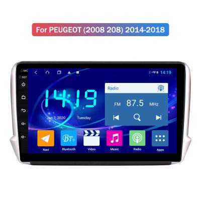 China QLED 4G+64G Android 12 Car GPS Automotive Multimedia Player For Peugeot 2008 208 CAR DVD Player 2014 2015 2016 2017 2018 for sale