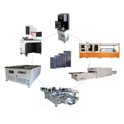 China Low Energy Consumption Automatic Solar Panel Production Line Solar Modules Manufacturing Machinery for sale