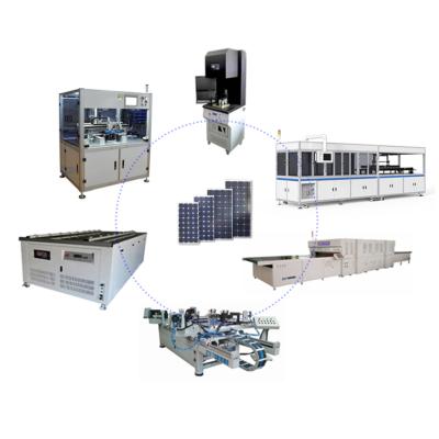 China Low Energy Consumption Solar Panel Machine 10Mw Solar Module Manufacturing Production Line for sale