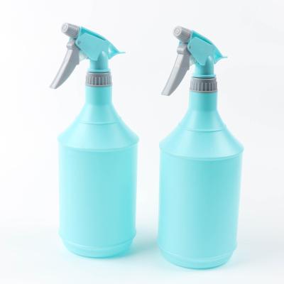 China High Efficient Adjustable Fine Mist Trigger Nozzle Plastic Trigger Sprayer with 1L Spray Bottle for Cleaning for sale