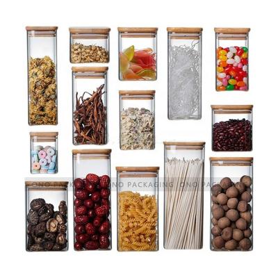 China 2022 Food New Arrivals Eco-friendly Food Sealed High Borosilicate Containers Hold Storage Jar Candy Glass Jars Wholesale for sale