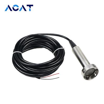 China RS485 container transmitter sewage liquid level submersible blocking level sensor anti sludge liquid underground tank 50m for sale