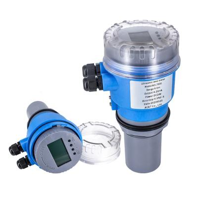 China Solid 90v to 260v 20 Meters IP68 0.5%FS Ultrasonic Level Sensor for Sewer Sewage Ultrasonic Level Gauge Tank Integrated Sensor for sale