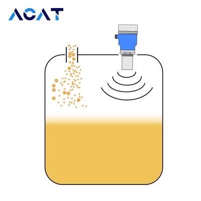 China 20m Solid Silo Loft 4-20ma RS485 No Touch Meter Ultrasonic Barn Level Sensor Ultrasonic Level Transmitter For Grain for sale