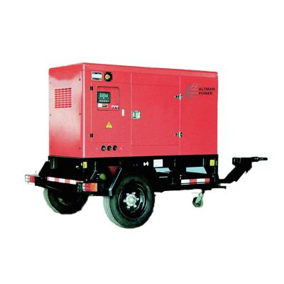 China Soundproof Trailer 20kva -250kva Diesel Generator CE Povid Electric Power Trailer Type Box ISO Approved Silent Diesel Generator 60kw Genset Price for sale