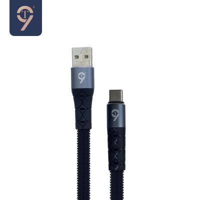 China Multifunctional 9T CA-03 USB 3A Fast Data Cable Braided USB Cable Sync Data Charging Cable for sale