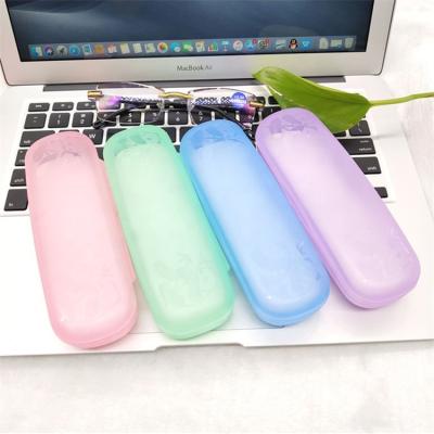 China Fashionable student children's myopia presbyopia plastic fashion men's and women's storage glass transparent custom cases for sale