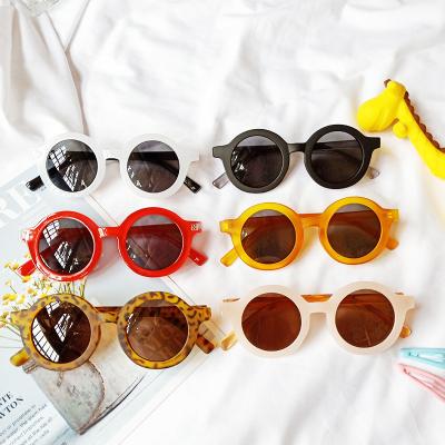 China 2021 Fashionable Hot Selling Infant Shades Cute Round Toddler Boy Kid Classic Fancy Classic Sun Glass Children Sunglasses for sale