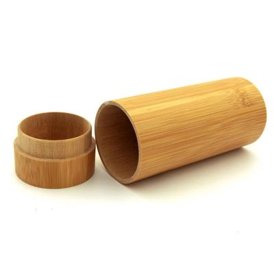 China Fashionable Eco - Friendly Handmade Round Glasses Cases Bamboo Sunglasses Box for sale