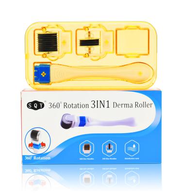 China Dark Circles BABYLY 600 Microneedles Derma Beauty Equipment Face Massage Roller for sale