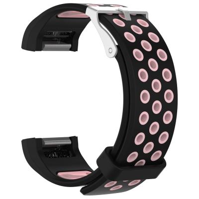 China New Sport Silicone Rubber Airvent Watch Band Rubber Strap For Fitbit Charge 2 Replacement Wrist Strap for sale