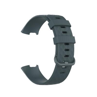 China Soft Rubber Silicone Watchband 3SE Watchband Charge 4 Strap 4SE Watch Strap for sale