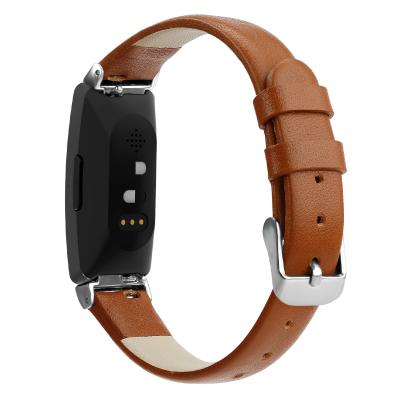 China Leather Charm Adjustable Genuine Leather Strap Inspire Time Watch Band Strap Smart Wristbands for sale