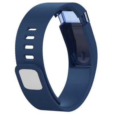 China Sports Silicone Watch Strap Rubber Adjustable Wristbands Charging Force Fitness Watch Band Smart Charging Watch Band for sale