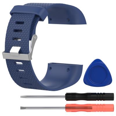 China Durable Soft Silicone Wristband Brand Watch Bands Band Rubber Strap For Fitbit Surge Watch Strap Band for sale