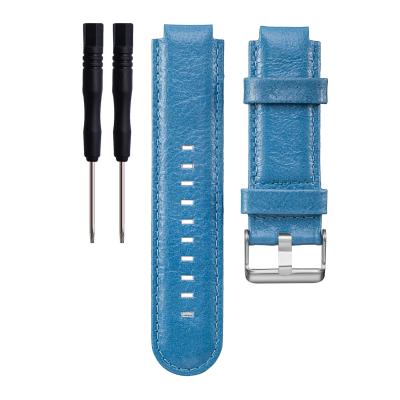 China Leather Strap Leather Watchband for Garmin Vivoactive Watch Belt Approach S2 S4 Bands Watch Strap for sale