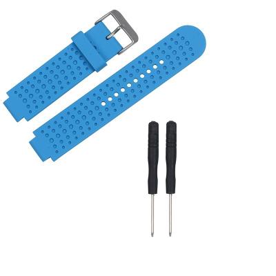 China High Quality 18mm Soft Silicone Rubber Watch Band Strap For Garmin Forerunner 25 Strap Watch Band for sale