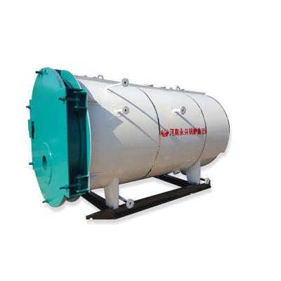 China New horizontal type 1000kg water heating lpg industrial diesel heavy oil fired steam boiler for sale