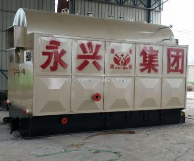 China Yongxing High Performance Horizontal Various Types DZH Hot Sale Horizontal Single Drum Coal Biomass Automatic Hot Water Boiler Price for sale