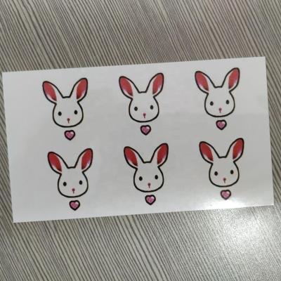 China Temporary Wholesale New Design Cute Rabbit Pattern Body Arm Kids Tattoo Stickers Custom Made for sale