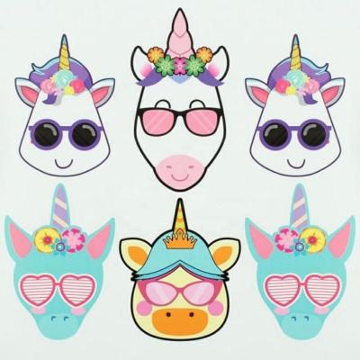 China WALL STICKER Wholesale Personalized Magical Unicorn Wall Stickers Stickers Free Combination Popular for sale