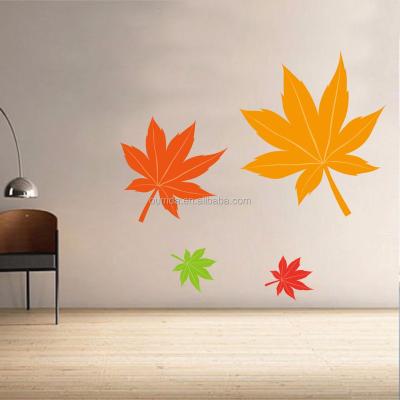 China High Quality Self Adhesive Decorative WALL STICKER Maple Leaf Wall Sticker For Bedroom for sale