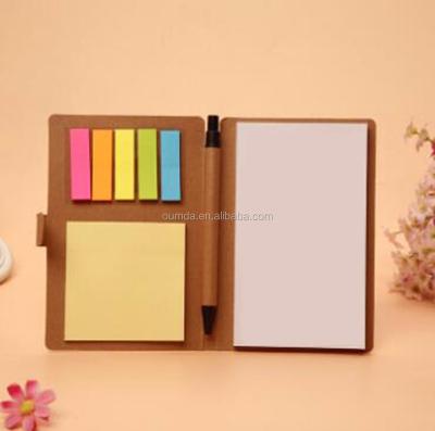 China Self Adhesive Custom Logo Printed Promotional Pocket Note Sticky Note Pads for sale