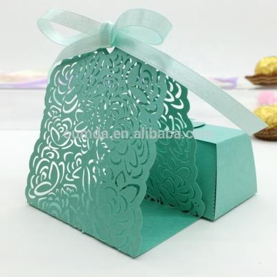 China New Design Exquisite Green Fancy Disposable Decoration Wholesale Chocolate Packaging Box for sale