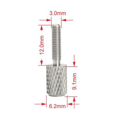 China Pan Head M1 M2 M3 M4 M5 M6 M8 CNC Fastener Cylinder Cup Rotation Head Knurled Aluminum Thumb Screws for sale