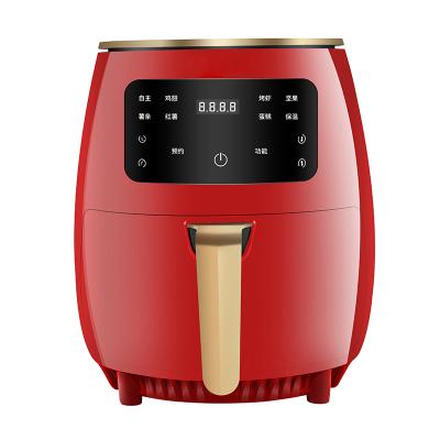 China Xiaopanxiong Hotel Red Home Air Fryer 6L Smart Air Fryer for sale