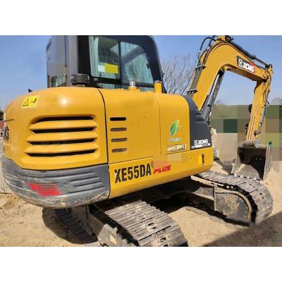 China Constructional engineering Earthwork Equipment Second Hand XCMG XE55DA Excavator 2022 Used Crawler Digger with Good Price for sale