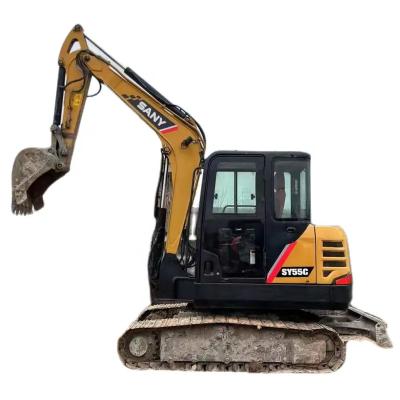 China Constructional engineering Used Sany excavator sy55 for sale sy65 sy75c sy215c-9 mini digger crawler second hand 35 55 60 75 SY215 SY75 excavator on sale for sale