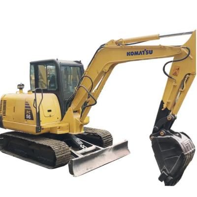 China Japan origin used Komatsu PC56 excavator Mini excavator Komatsu used excavator market price 0.3m Â³ for sale