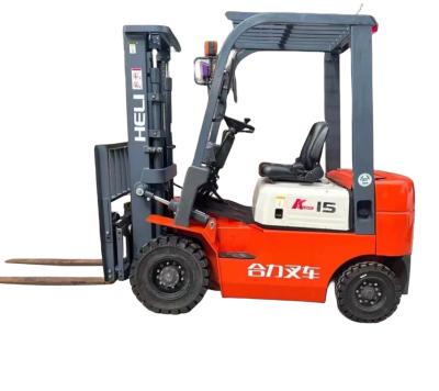 China Hotels HELI Forklift Used Diesel Forklift 1.5 ton 90% New for sale