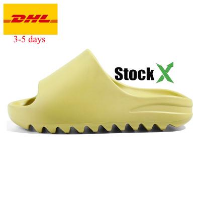 China 2022 fashion trend new design good quality yeezy slippers brand LOGO fashion OG Putian sandals shoes cushion Yeezy slide with box for sale