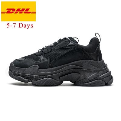 China Breathable Mens Triple S Sneakers With Transparent Soles Calzado Deportivo Zapatos De Baloncesto Brand Sports Basketball Soles Running Shoe for sale