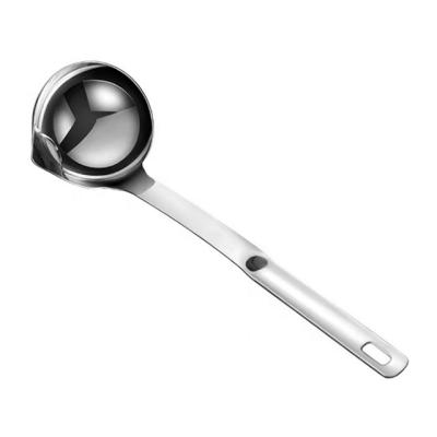 China Contemporary Stainless Steel Kitchen Utensils Oil Separator Soup Ladle for sale