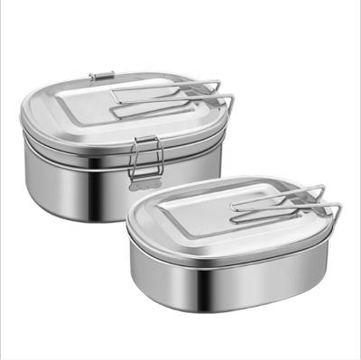 China Heatable Stainless Steel Lunch Box Storage Containers For Food for sale